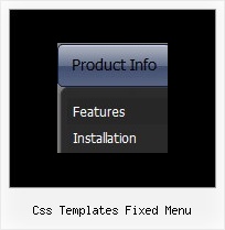 Css Templates Fixed Menu Javascript Os X Shadow