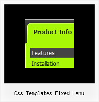 Css Templates Fixed Menu Hierarchical Javascript Menu Expandable