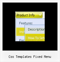 Css Templates Fixed Menu Submenu Example In Javascript