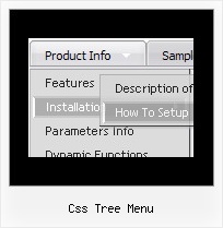 Tree And Javascript Css Tree Menu Css Tree Menu Dhtml Menu 3 Level