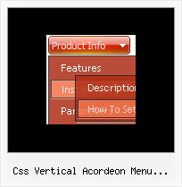 Css Vertical Acordeon Menu Template Dhtml Web Menu