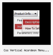 Css Vertical Acordeon Menu Template Drop Down Over Frame