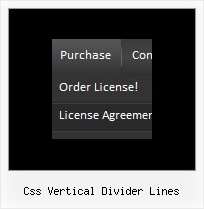 Css Vertical Divider Lines Menu Bars