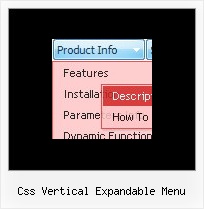 Css Vertical Expandable Menu Simple Html Menu Page