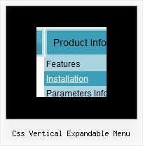 Css Vertical Expandable Menu Javascript Escrolling Submenus