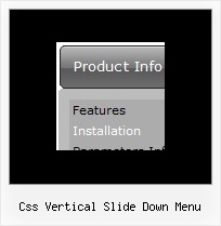 Css Vertical Slide Down Menu Java Script Horizontal Navigation