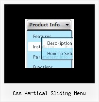 Css Vertical Sliding Menu Java Dropdown Transparency