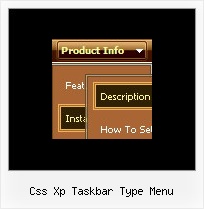 Css Xp Taskbar Type Menu Example For Menu Javascript