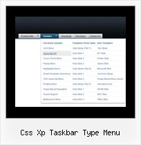 Css Xp Taskbar Type Menu Horizontal Foldout Menu