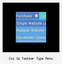 Css Xp Taskbar Type Menu Floating Menu Web