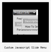 Custom Javascript Slide Menu Scroll Con Javascript