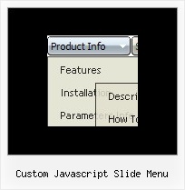Custom Javascript Slide Menu Cross Browser Expandable Collapsible Menu