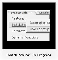 Custom Menubar In Geogebra Tree Java Script