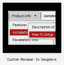 Custom Menubar In Geogebra Java Example Dynamic Dropdown
