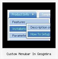 Custom Menubar In Geogebra Vertical Dropdown Menu Tutorial