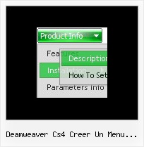 Deamweaver Cs4 Creer Un Menu Deroulant Dynamic Website Menu