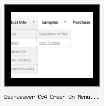 Deamweaver Cs4 Creer Un Menu Deroulant Cascading Menu Maker