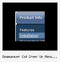 Deamweaver Cs4 Creer Un Menu Deroulant Example Of Tab Menu Script