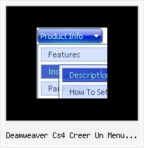 Deamweaver Cs4 Creer Un Menu Deroulant Html Table