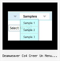 Deamweaver Cs4 Creer Un Menu Deroulant Dhtml Javascript Fade