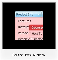 Define Item Submenu Fireworks Menu