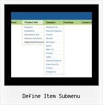 Dynamic Vertical Drop Down Menu For All Browsers Define Item Submenu Define Item Submenu Menu Frames