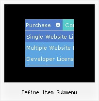Define Item Submenu Dynamic Html Simple Menu Mouseover