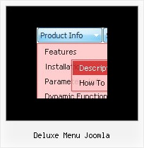 Deluxe Menu Joomla Pop Menu In Javascript