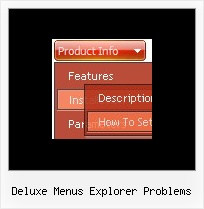 Deluxe Menus Explorer Problems Website Design Navigation