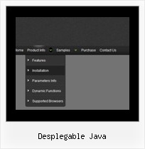 Desplegable Java Slide In Menu Codes