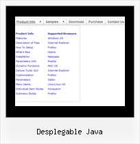 Desplegable Java Java Menu Slide Transition