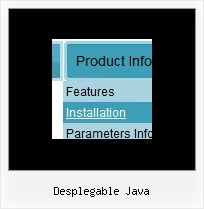 Desplegable Java 3d Menu Script