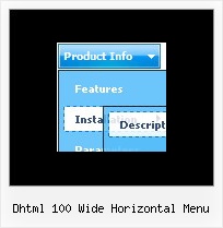 Dhtml 100 Wide Horizontal Menu Menus Desplegables Html