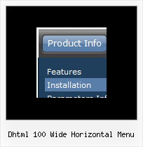 Dhtml 100 Wide Horizontal Menu Sample Codes Drop Down Menu Javascript