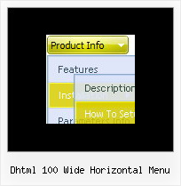 Dhtml 100 Wide Horizontal Menu Dhtml Dropdown Menu Maker