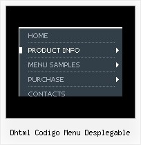 Dhtml Codigo Menu Desplegable Javascript Dhtml Sample