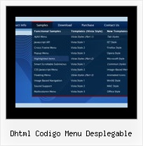 Dhtml Codigo Menu Desplegable Web Dynamic Menu