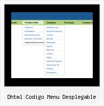 Dhtml Codigo Menu Desplegable Javascript Drop Down Menu Rollover Button