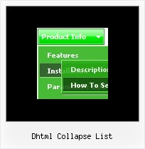 Dhtml Collapse List Pulldown Menus