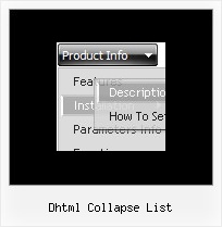 Dhtml Collapse List Javascript Sliding Menu