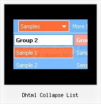 Dhtml Collapse List Script Popup Menu