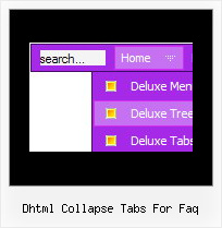 Dhtml Collapse Tabs For Faq Simple Horizontal Dhtml Menu
