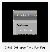Dhtml Collapse Tabs For Faq Javascript Menu On Mouse Over