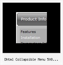 Dhtml Collapsible Menu 508 Compliance How To Make A Drop Down Menu