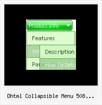 Dhtml Collapsible Menu 508 Compliance Menu And Html