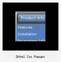 Dhtml Css Popups Javascript Menu Program