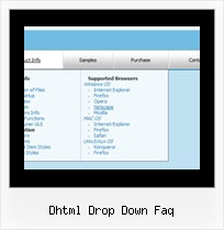 Dhtml Drop Down Faq Dhtml Web Design Menu