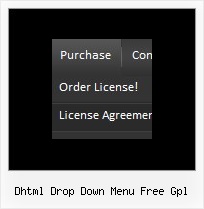 Dhtml Drop Down Menu Free Gpl Dhtml Bar