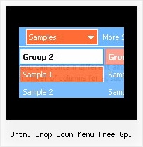 Dhtml Drop Down Menu Free Gpl Html Pop