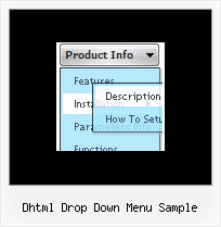 Dhtml Drop Down Menu Sample Dynamic Visual Menu